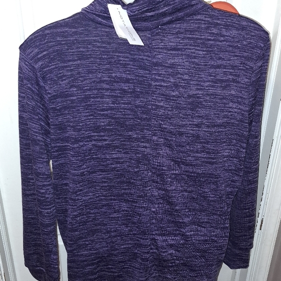 🆕️Purple Cowl Neck Sweater with Button Detail - Picture 6 of 7